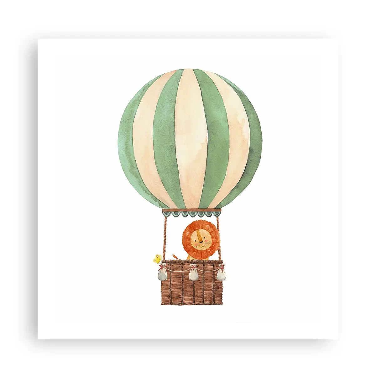 Plakat - Leons rejser - 60x60 cm