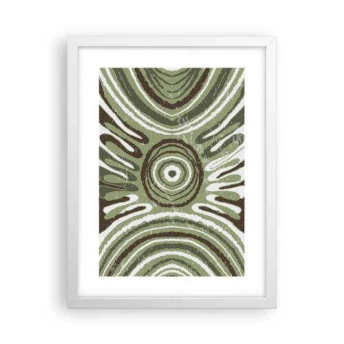 Plakat i hvid ramme - Eksplosion af følelser - 30x40 cm