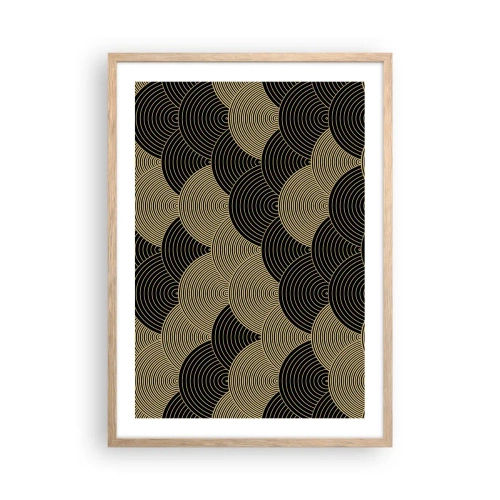 Plakat i ramme af lyst egetræ - Enhed i mangfoldighed - 50x70 cm