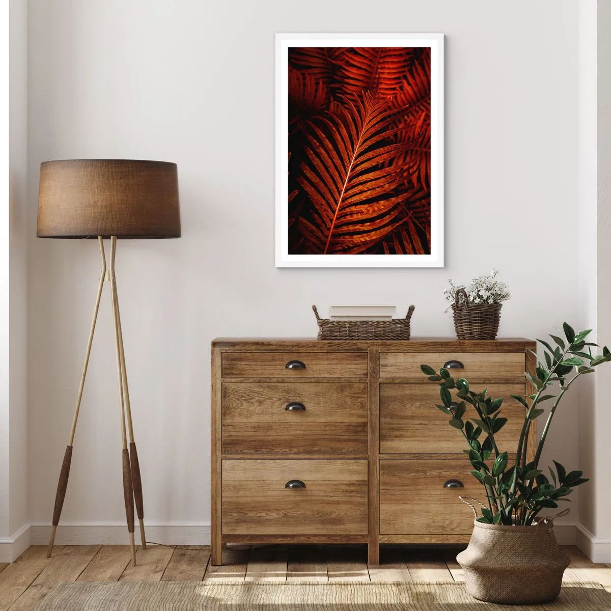 Plakat i hvid ramme - Livets varme - 61x91 cm