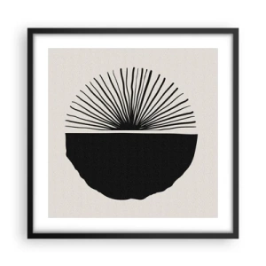 Plakat i sort ramme - En vifte af muligheder - 50x50 cm