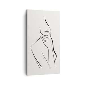 Lærredstryk - Billede på lærred - Bølge af melankoli - 45x80 cm
