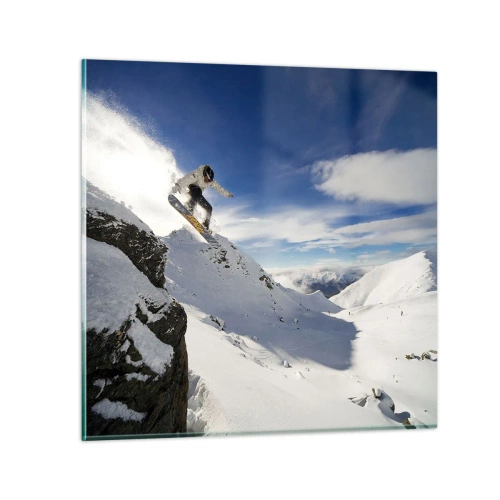 Billede på glas - Frihed uden grænser - 70x70 cm