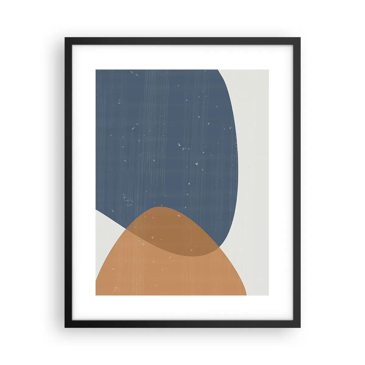 Plakat i sort ramme - Ovaler og påvirkninger - 40x50 cm