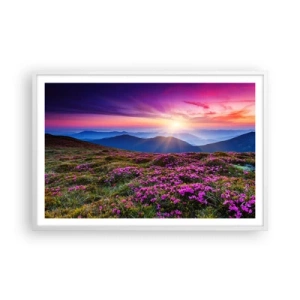 Plakat i hvid ramme - Urter duftede friske bundter fra niw - 91x61 cm