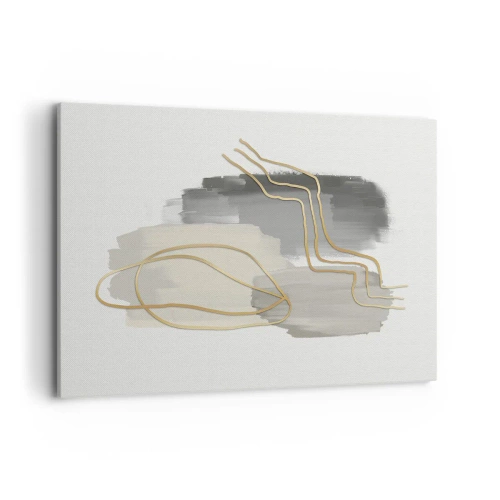 Lærredstryk - Billede på lærred - Vedholdenhed og bevægelse - 100x70 cm