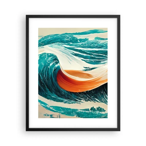 Plakat i sort ramme - Surferens drøm - 40x50 cm