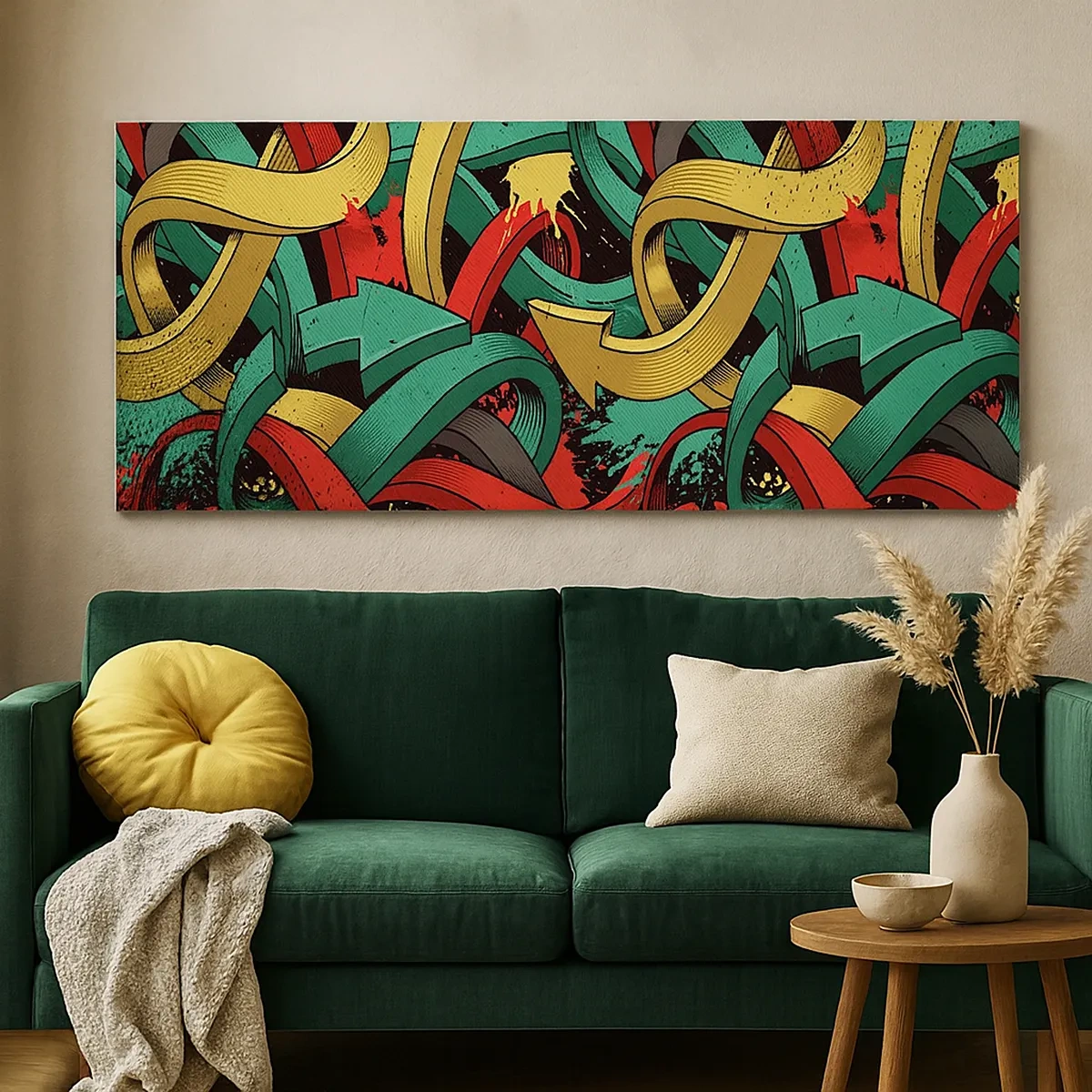 Lærredstryk - Billede på lærred - Hvilken vej skal man gå? - 30x30 cm