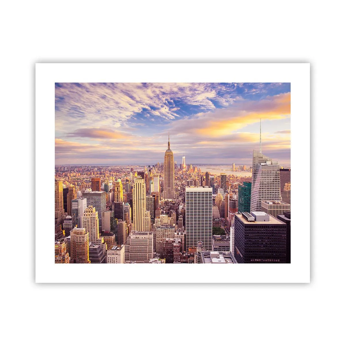 Plakat - Ræk ud efter skyerne selv - 50x40 cm