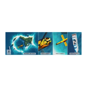 Prøve Fototapet Premium Canvas - Køb en ø - Landskab, Ø, Strand - 100x30 cm