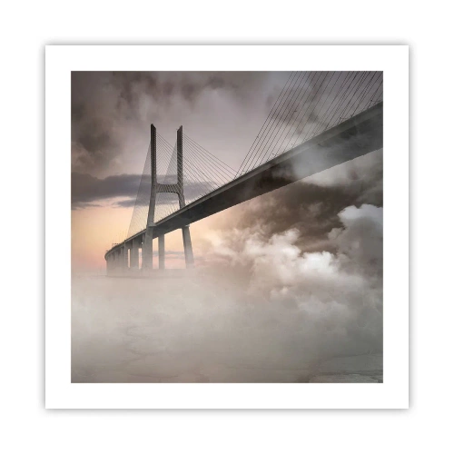 Plakat - På en flod, der ikke eksisterer - 50x50 cm