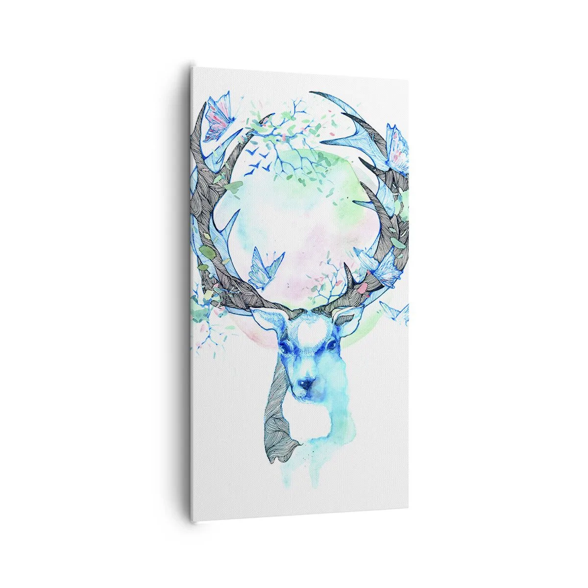 Lærredstryk - Billede på lærred - Naturens styrke og følsomhed - 65x120 cm