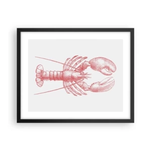 Plakat i sort ramme - Hummer, der er Homer værdig - 50x40 cm