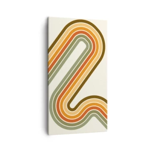 Lærredstryk - Billede på lærred - Zigzag til destinationen - 45x80 cm