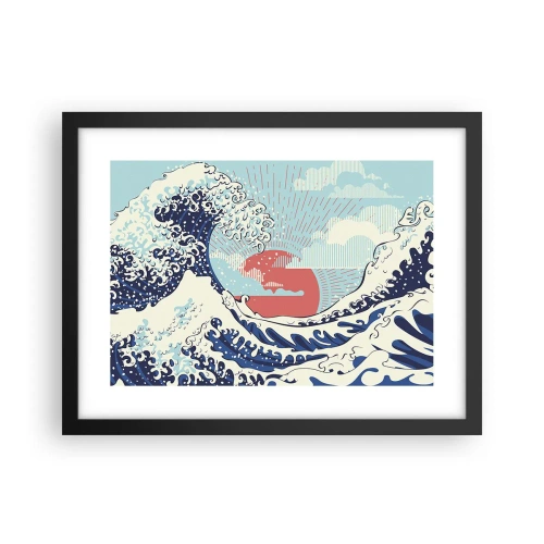 Plakat i sort ramme - Fra japanske inspirationer - 40x30 cm