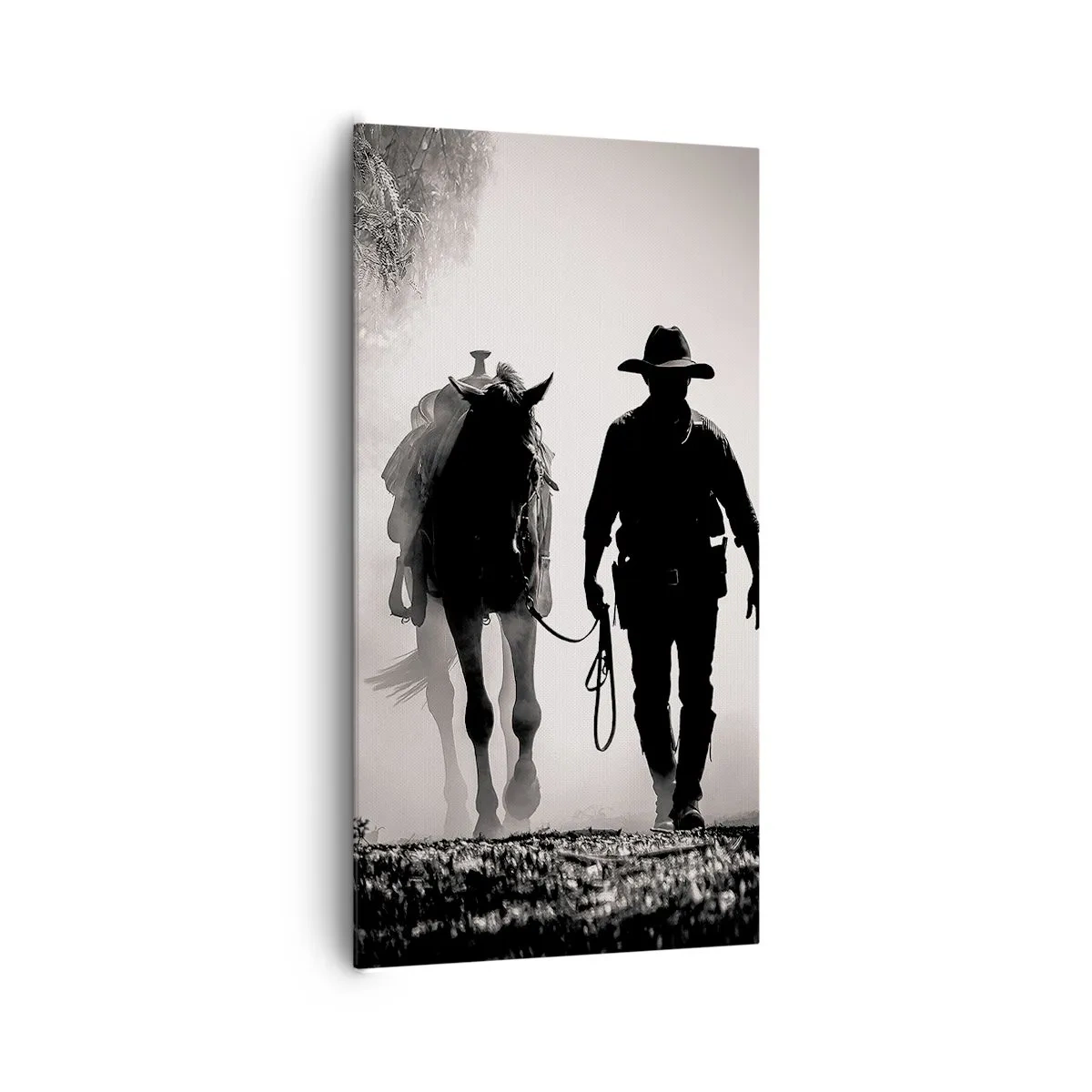 Lærredstryk - Billede på lærred - En morgen i Texas - 65x120 cm