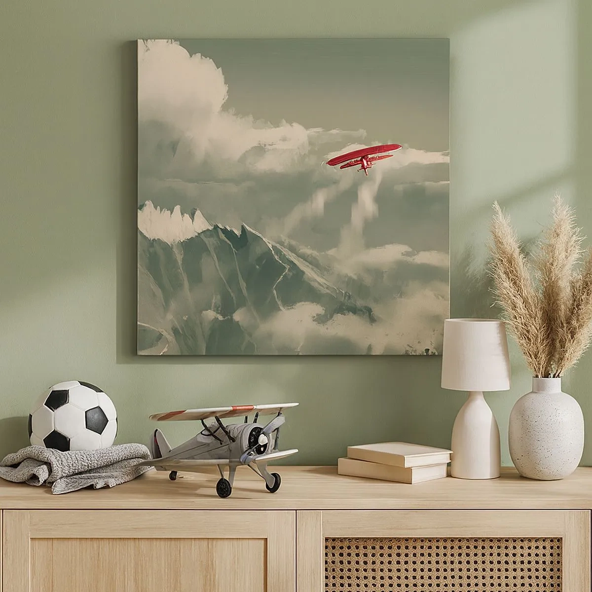 Lærredstryk - Billede på lærred - Frygtløs pioner - 30x30 cm