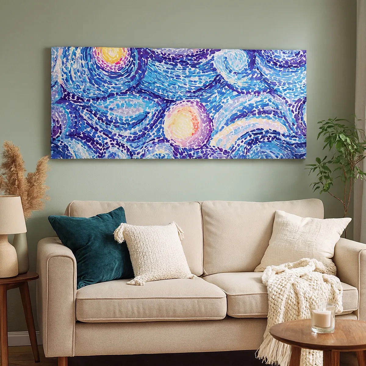 Lærredstryk - Billede på lærred - Fra et maleri af van Gogh - 30x30 cm