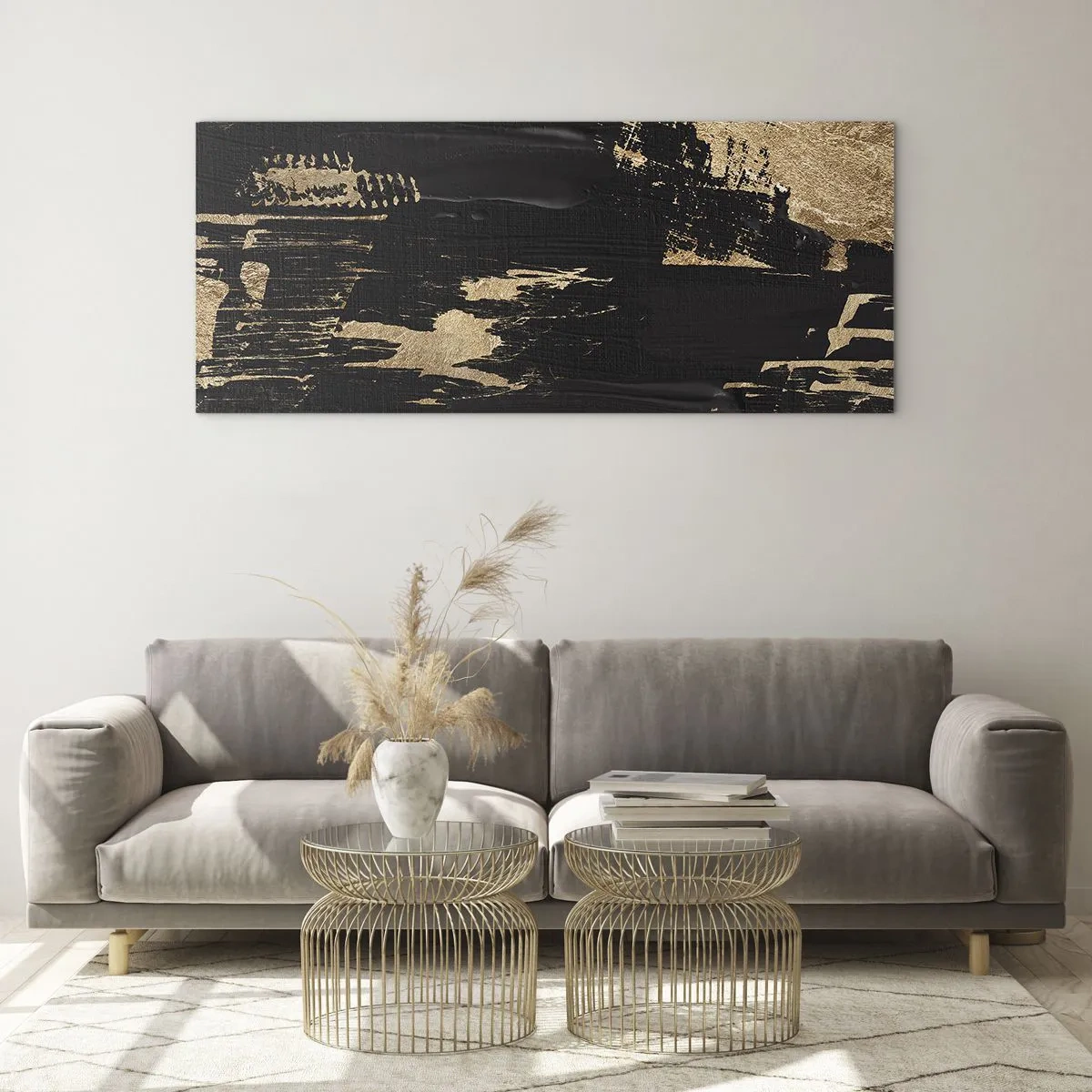 Billede på glas - Et spor af berøring - 160x50 cm