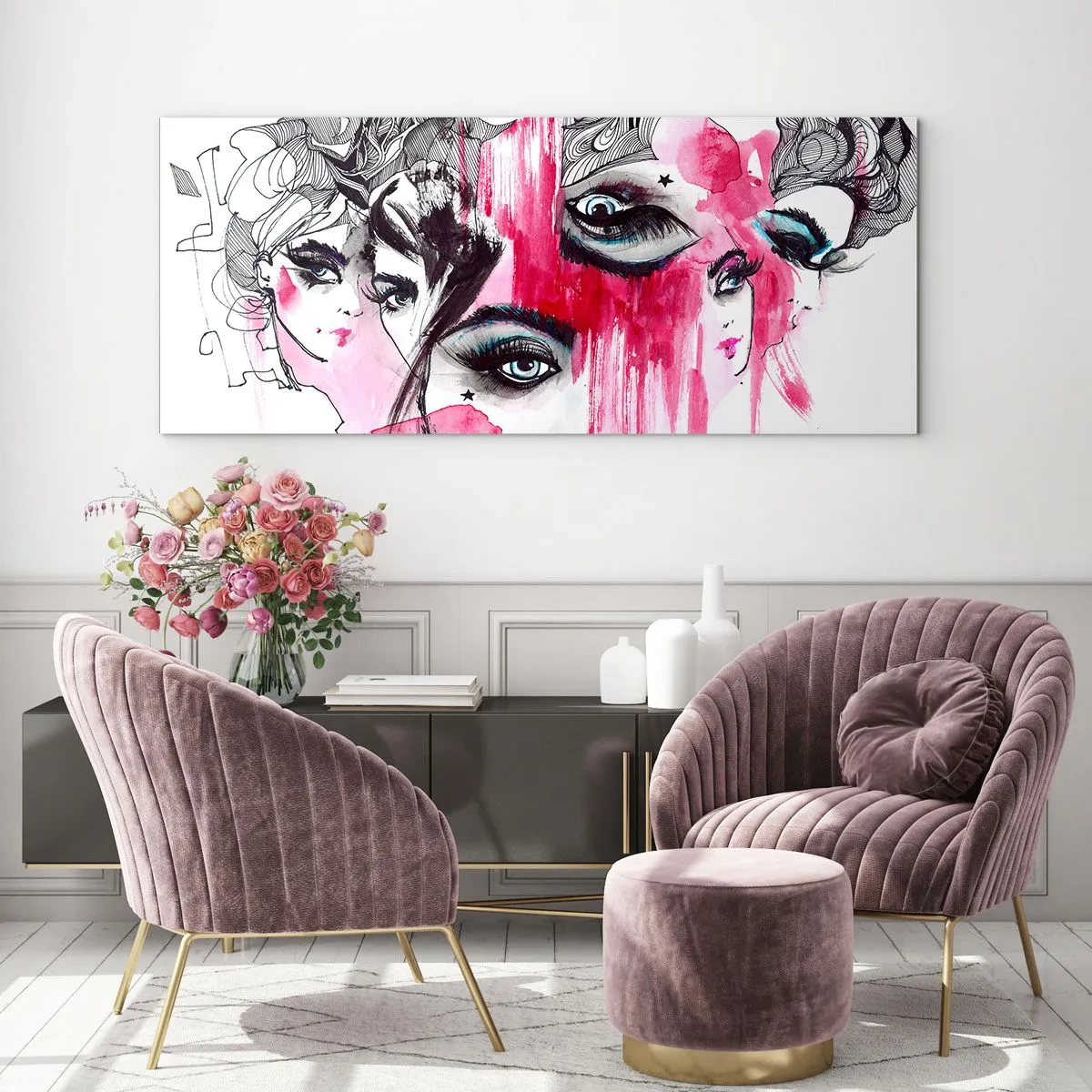 Billede på glas - , - 90x30 cm