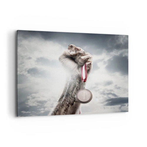 Lærredstryk - Billede på lærred - Per aspera ad astra - 100x70 cm