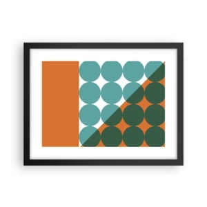 Plakat i sort ramme - Op og over - 40x30 cm