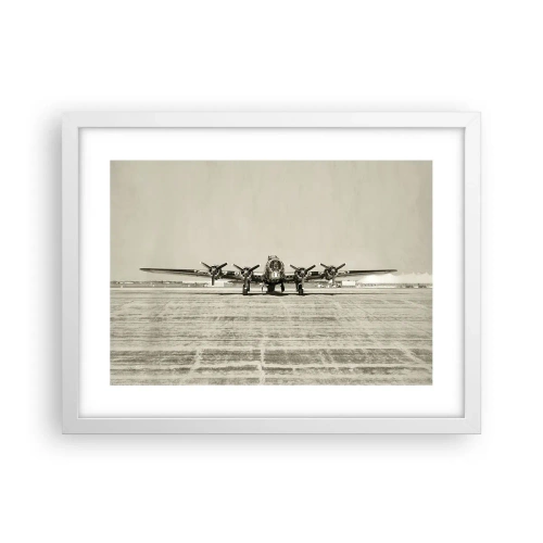 Plakat i hvid ramme - Som altid klar - 40x30 cm