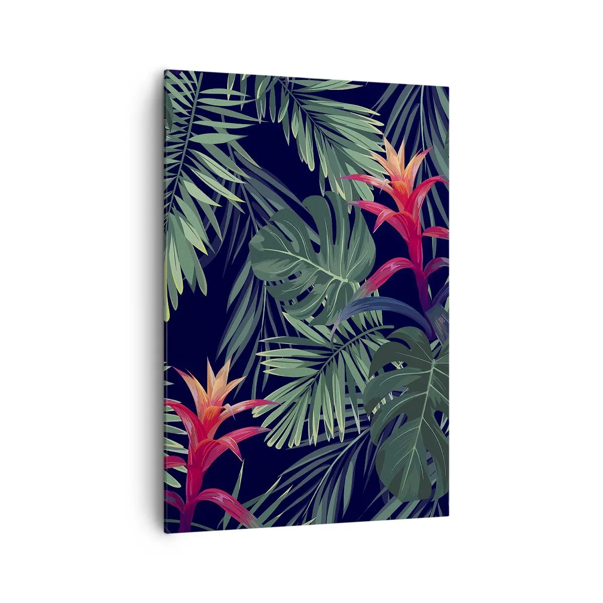 Lærredstryk - Billede på lærred - Brænd i grønt - 70x100 cm