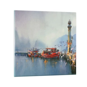 Billede på glas - Ved verdens ende - 30x30 cm