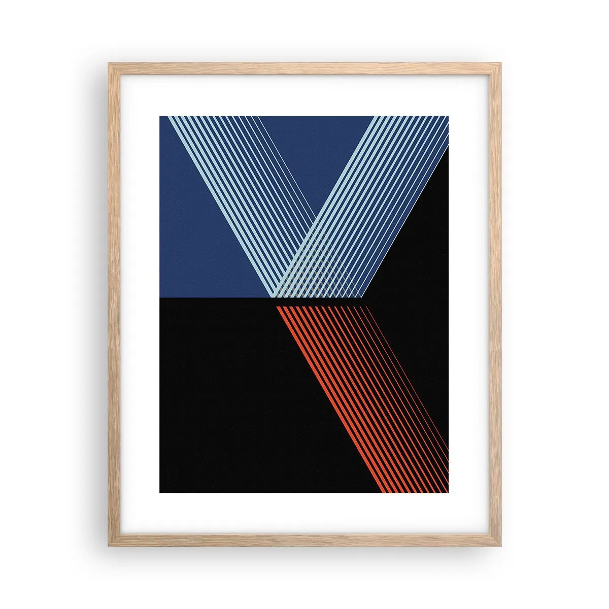 Plakat i ramme af lyst egetræ - En simpel historie - 40x50 cm