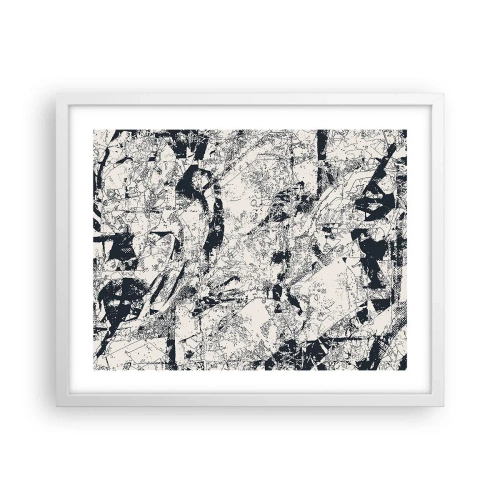 Plakat i hvid ramme - Modsætningernes gennemtrængning - 50x40 cm