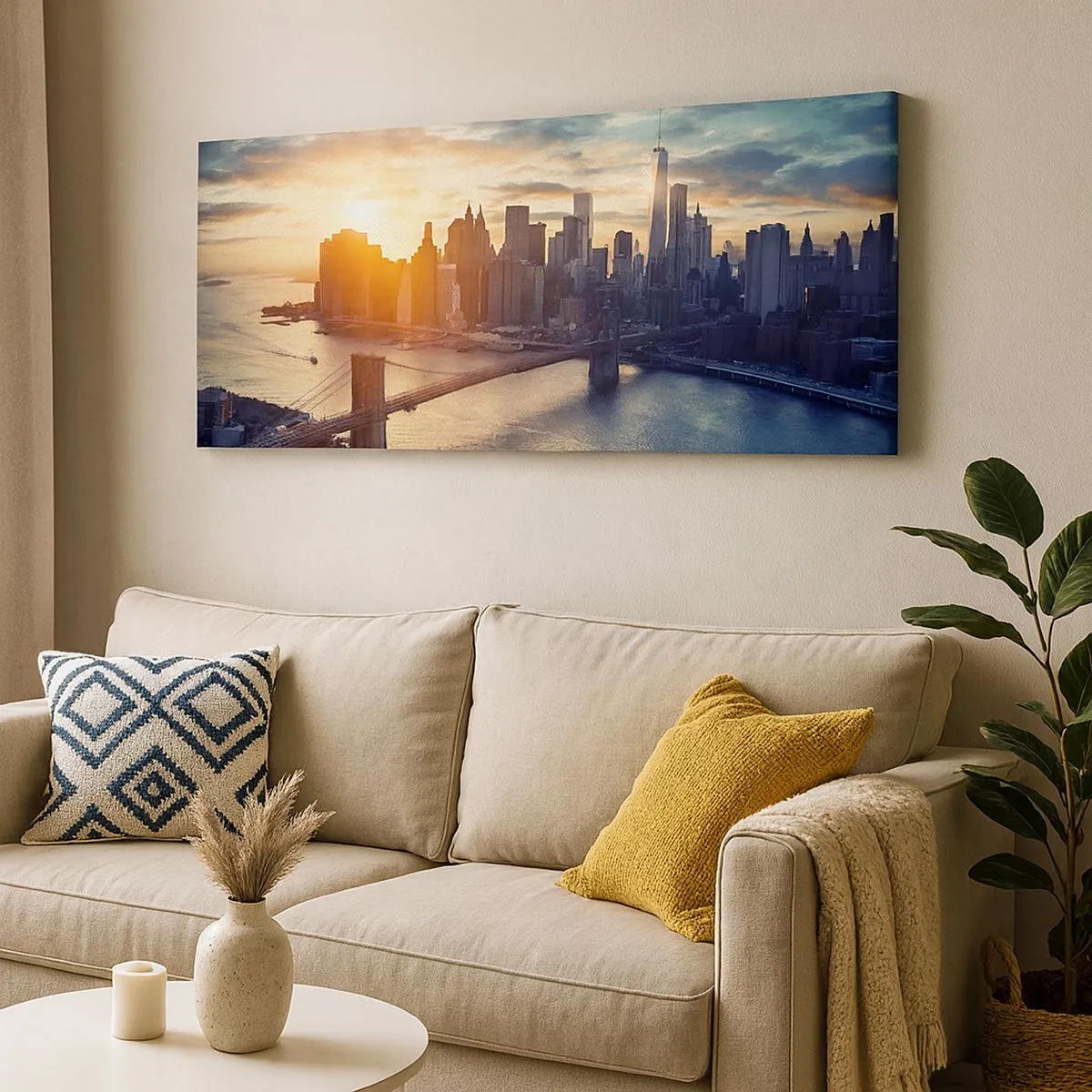 Lærredstryk - Billede på lærred - Et monument til vestlig kultur - 100x40 cm