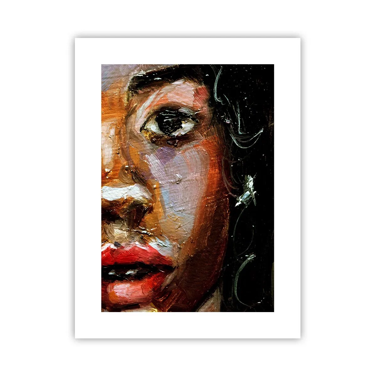 Plakat - Sort og glitter - 30x40 cm