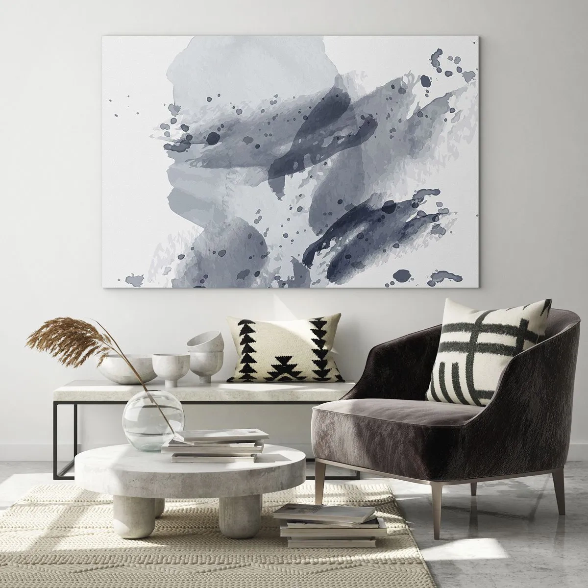 Billede på glas - En undersøgelse af vandets natur - 120x80 cm