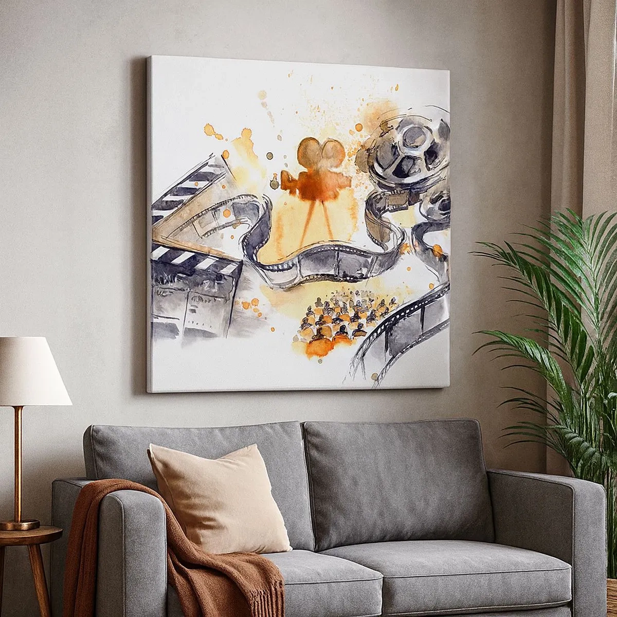 Lærredstryk - Billede på lærred - I drømmeland - 30x30 cm