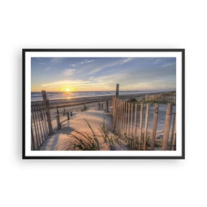 Plakat i sort ramme - Vindens blænding og skygge - 91x61 cm