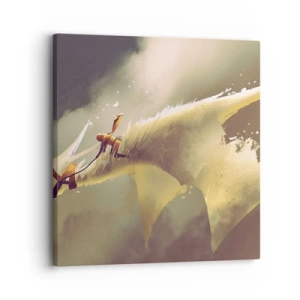 Lærredstryk - Billede på lærred - Verden til undsætning - 30x30 cm