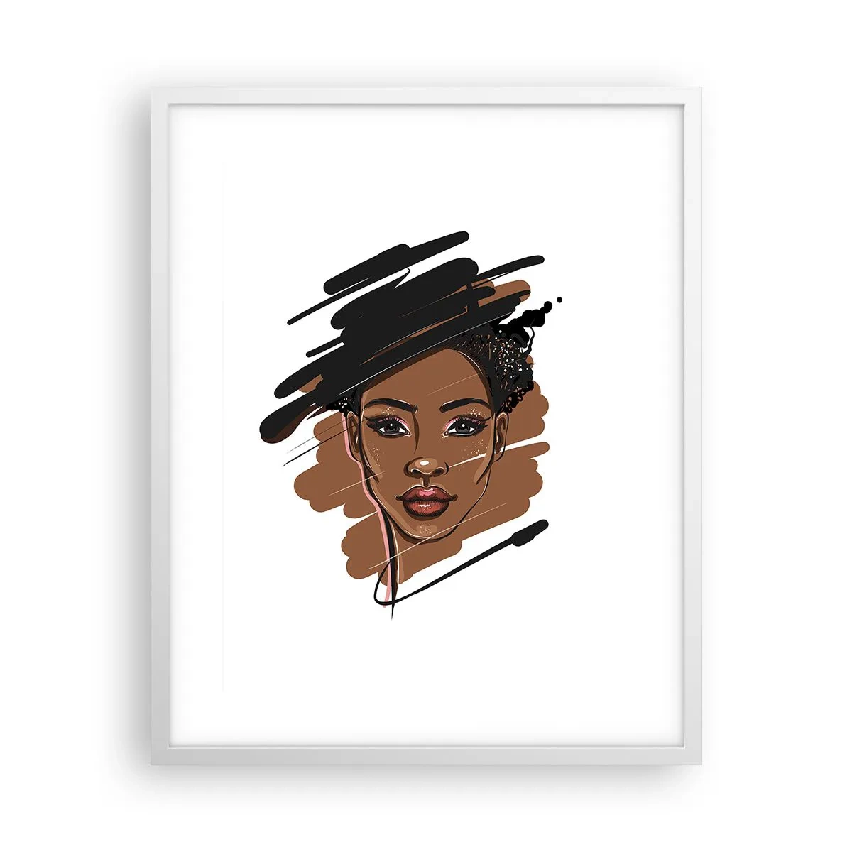 Plakat i hvid ramme - Sød som chokolade - 40x50 cm