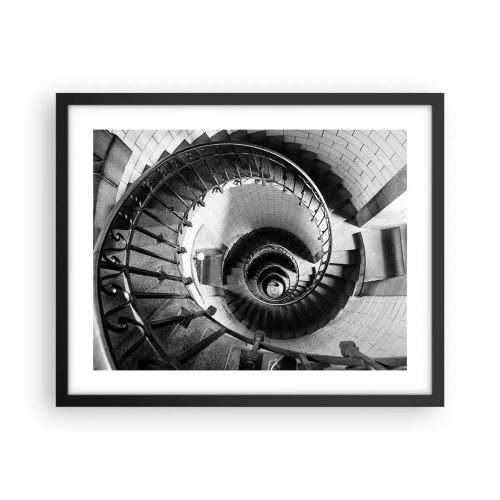 Plakat i sort ramme - Højt og højere - 50x40 cm