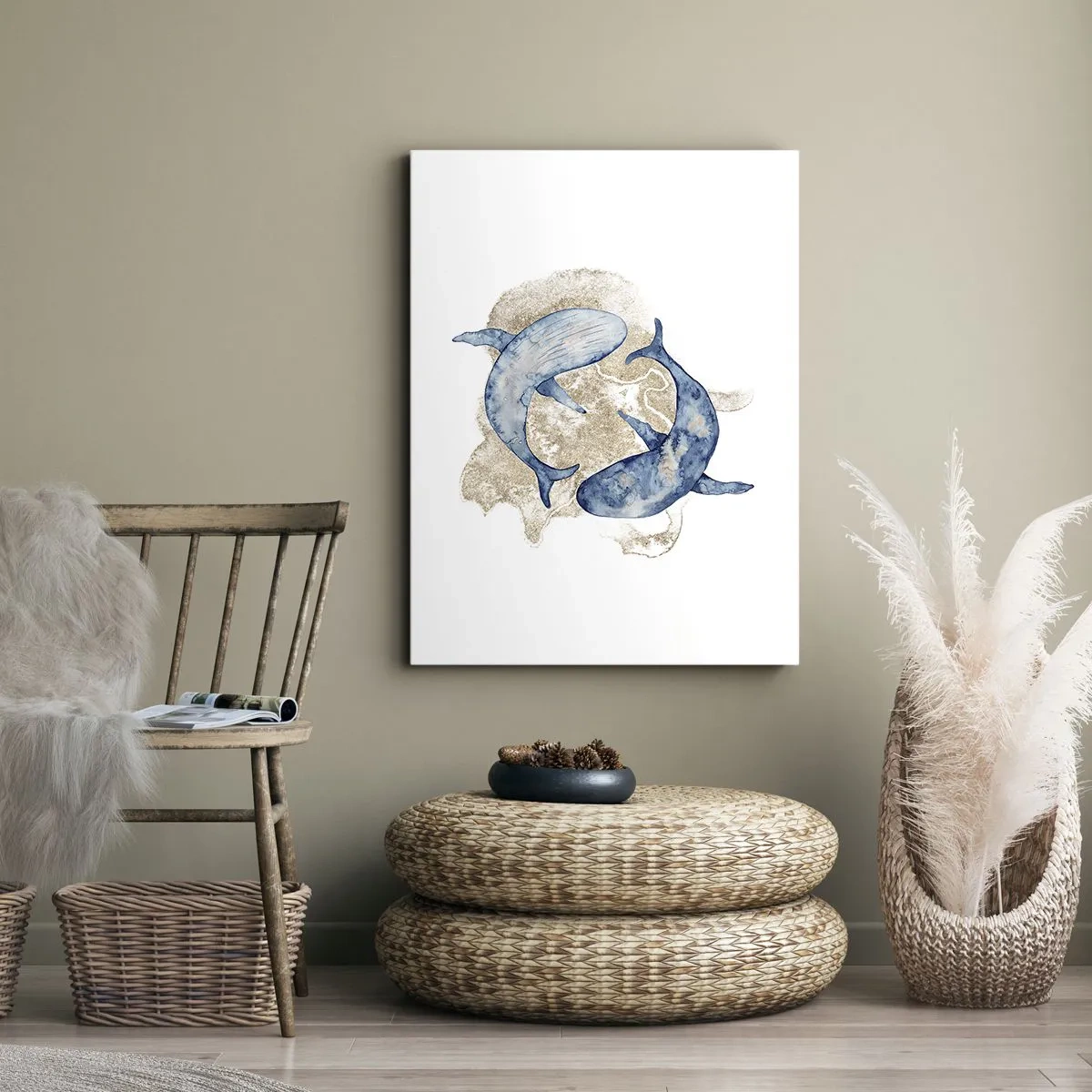 Lærredstryk - Billede på lærred - Venskab eller kærlighed? - 50x70 cm