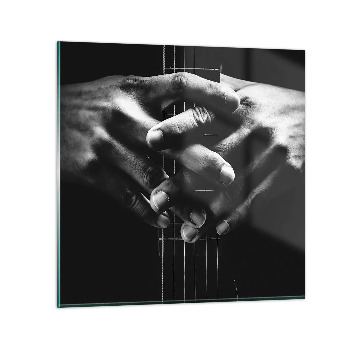 Billede på glas - Kunstnerens bøn - 30x30 cm