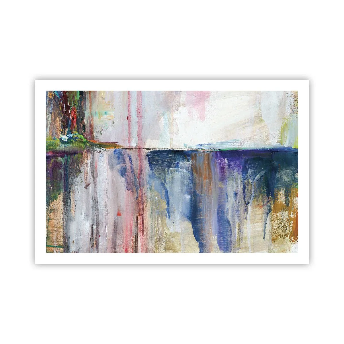 Plakat - Farverige indtryk og associationer - 91x61 cm