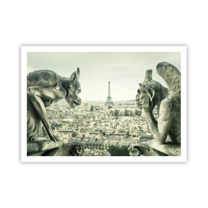 Plakat - Parisisk chat - 100x70 cm