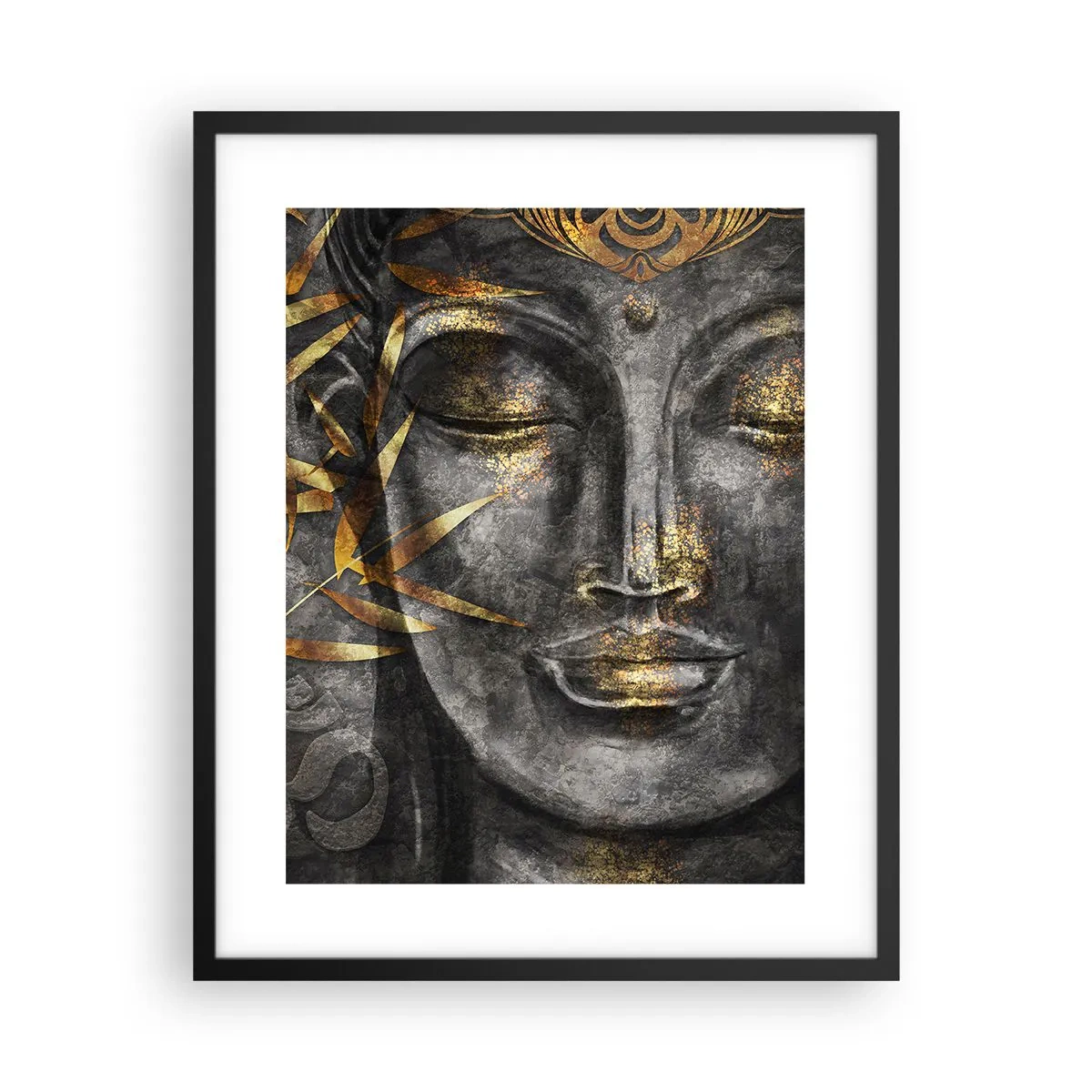 Plakat i sort ramme - Mærk freden - 40x50 cm