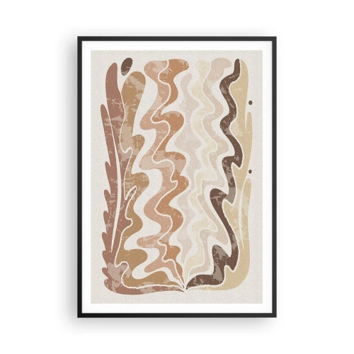 Plakat i sort ramme - God energi - gode følelser - 70x100 cm