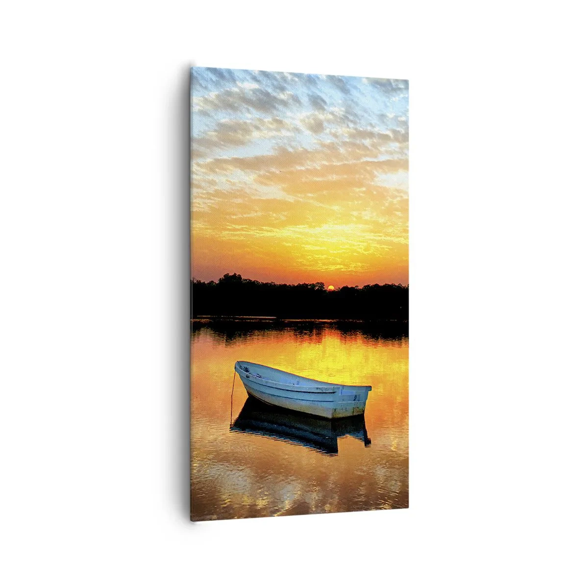 Lærredstryk - Billede på lærred - Se, lyt, meditér - 65x120 cm