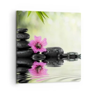 Lærredstryk - Billede på lærred - Tid til sjælen - 50x50 cm