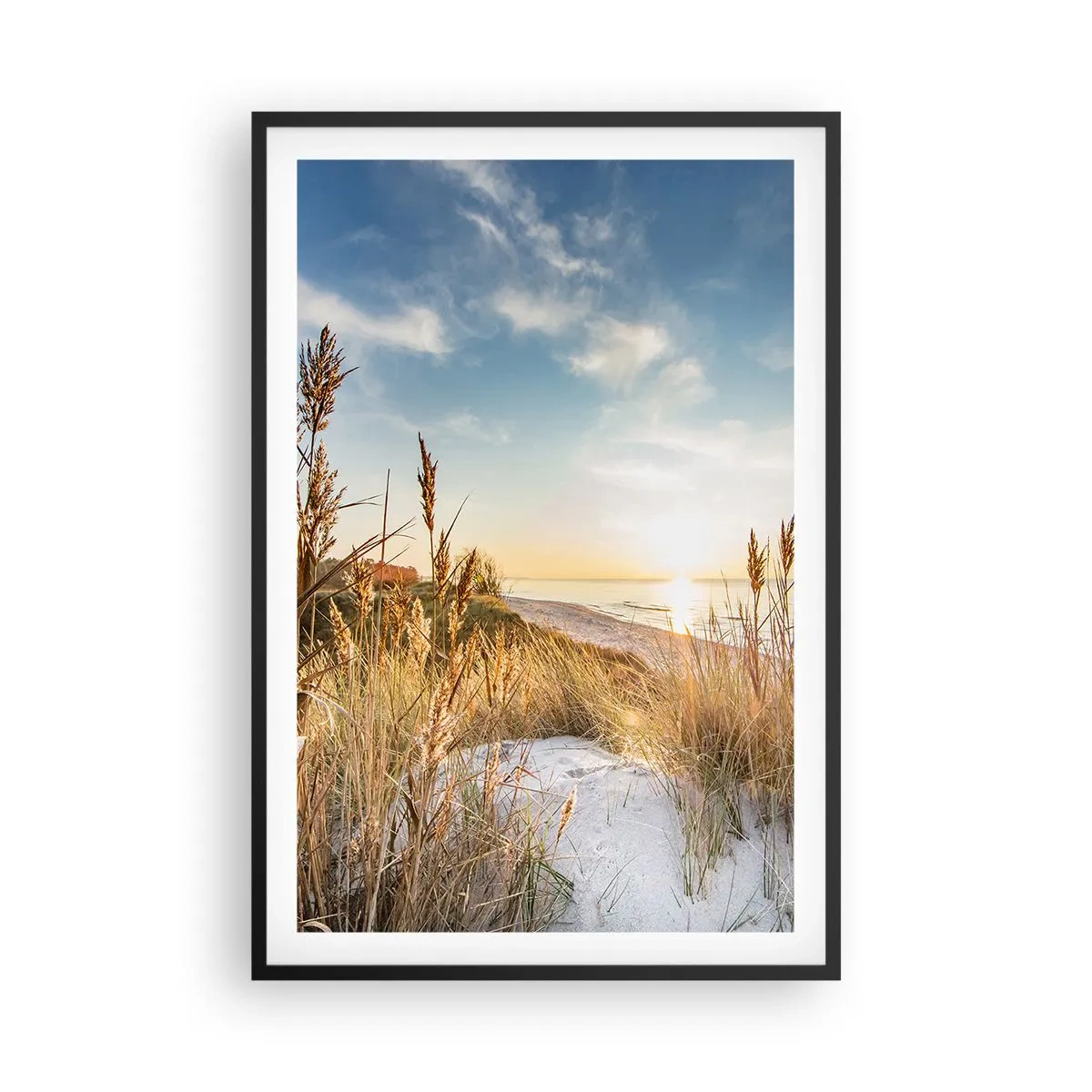 Plakat i sort ramme - Nordstrand - 61x91 cm