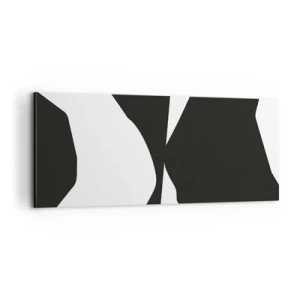 Lærredstryk - Billede på lærred - Positiv-negativ - 100x40 cm