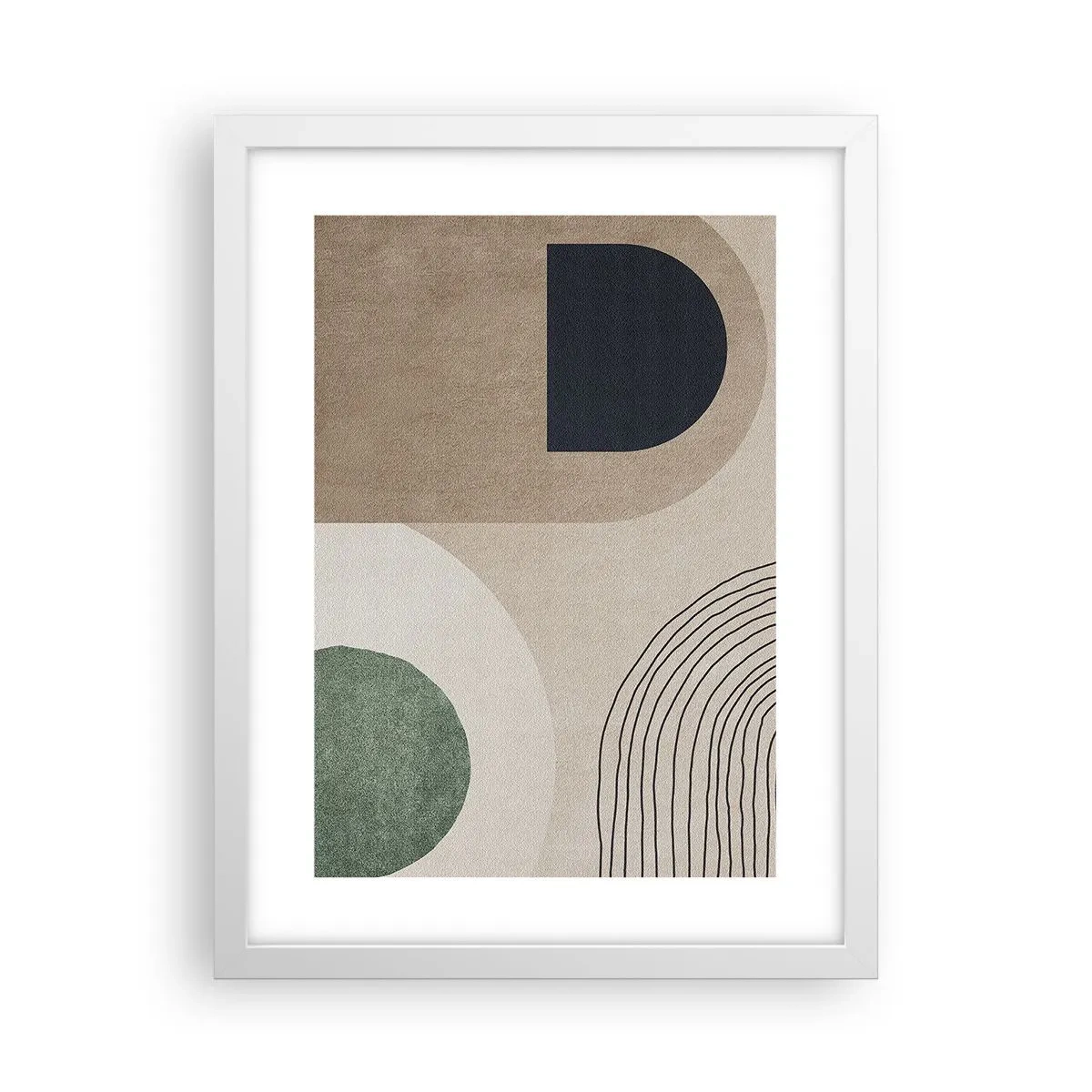 Plakat i hvid ramme - Blidheden i en oval - 30x40 cm